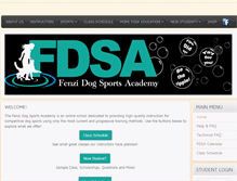 Tablet Screenshot of fenzidogsportsacademy.com